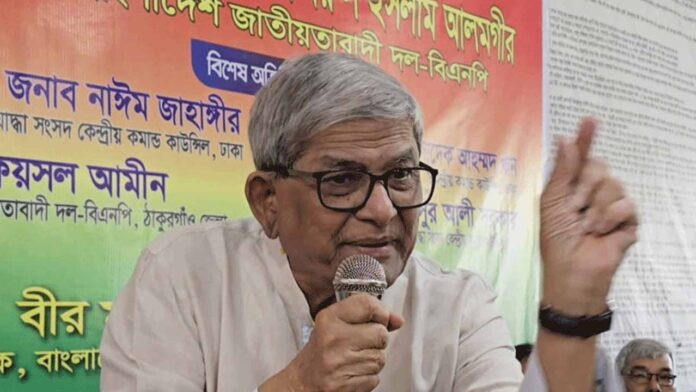 বিএনপির মহাসচিব মির্জা ফখরুল ইসলাম আলমগীর।